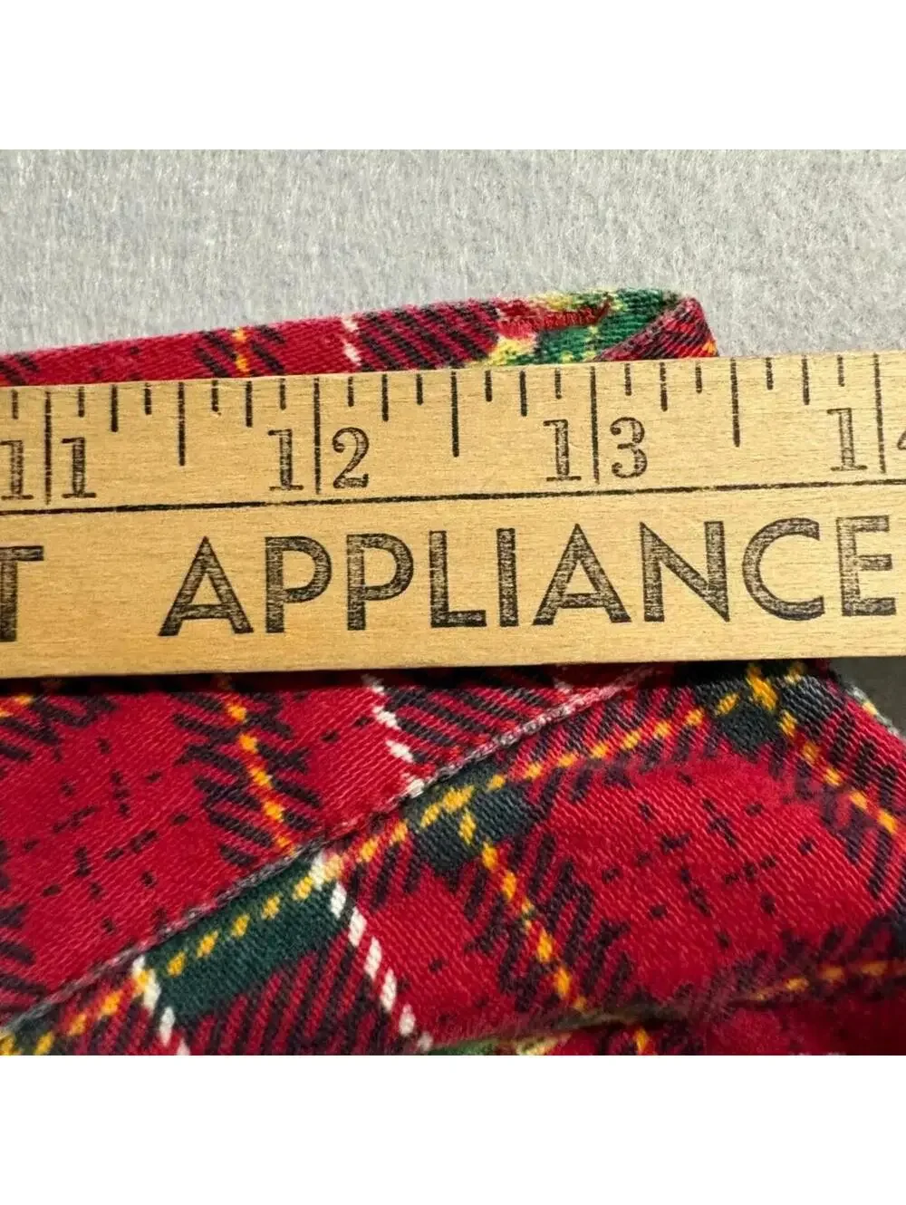 Vintage Gap Denim Plaid Floral Jeans Womens 26 Red Tartan Rose Print 90s - Picture 5 of 11